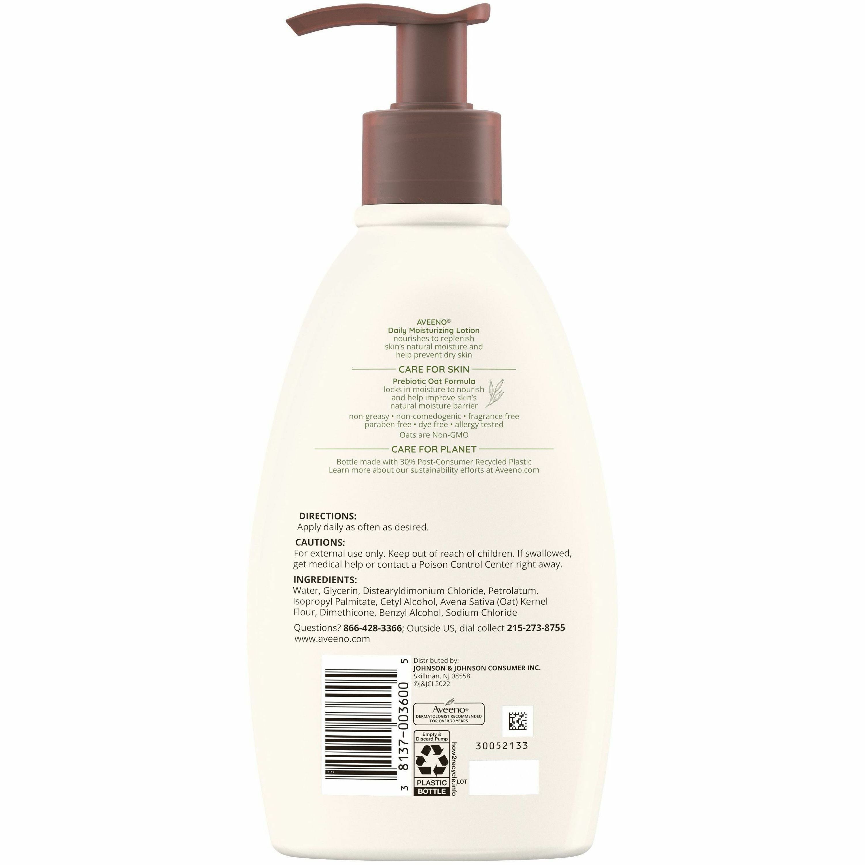 Lotion - 12 fl oz - 12 oz (340.2 g) - Non-fragrance - For Dry, Sensitive Skin - Non-greasy, Non-comedogenic, Hypoallergenic, Absorbs Quickly - 1 Each
