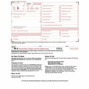 2 Part - Carbon Copy - 9.50" x 11" Sheet Size - White Sheet(s) - 10 / Pack