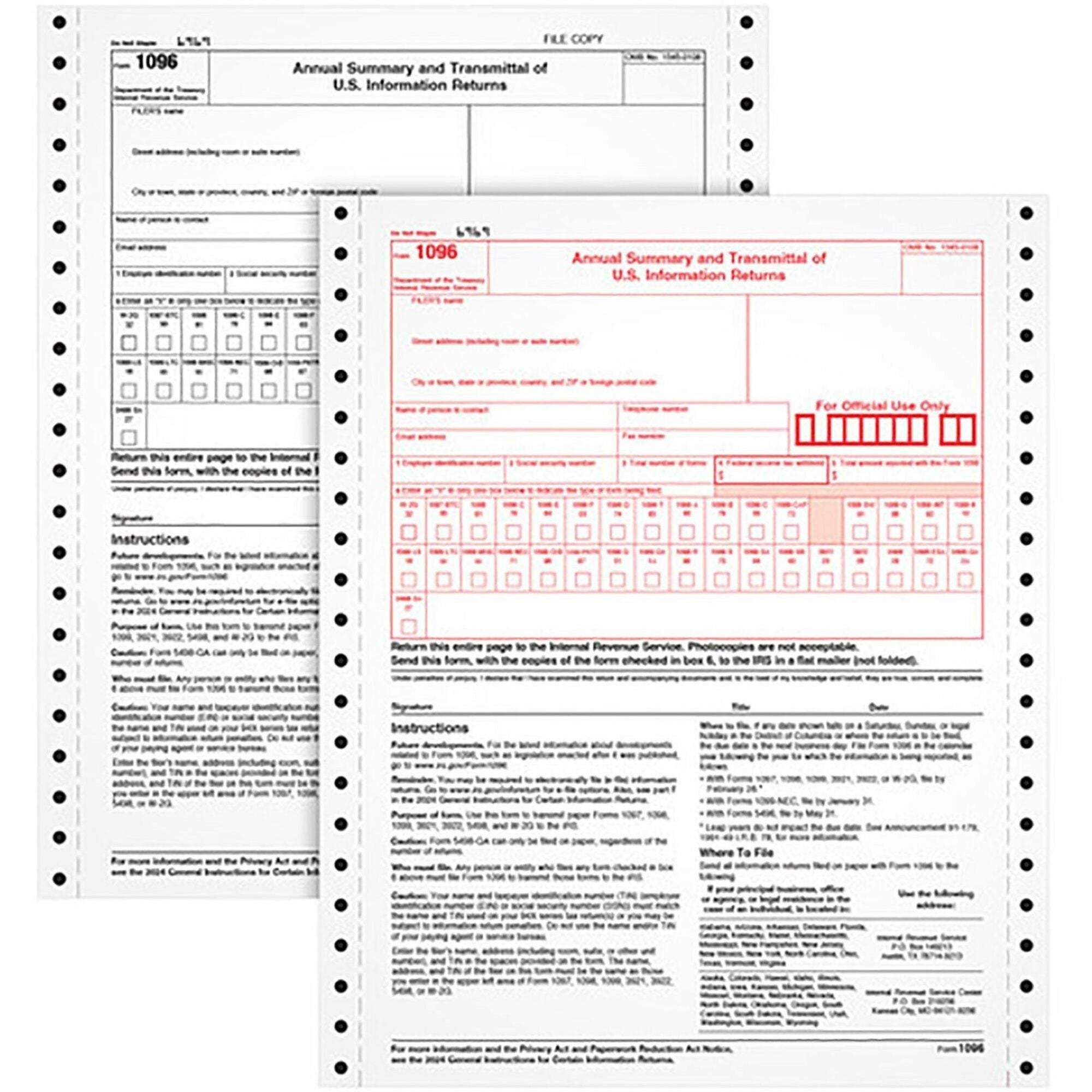2 Part - Carbonless Copy - 8.50" x 11" Sheet Size - White - White Sheet(s) - 10 / Pack