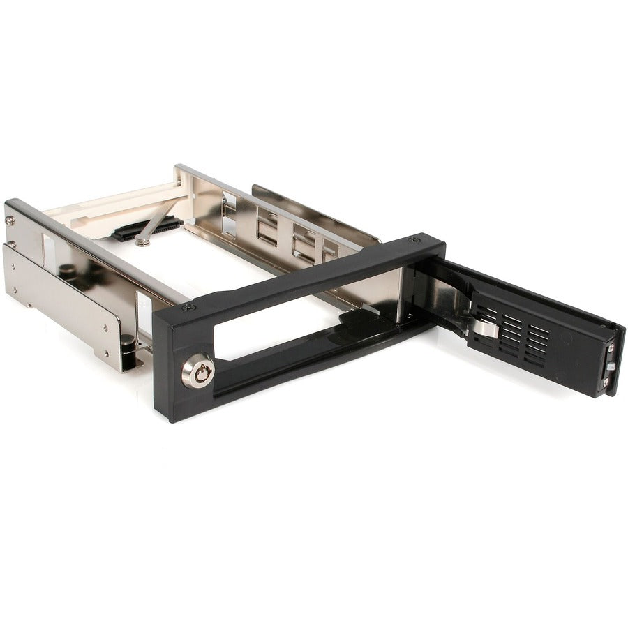 StarTech.com HSB100SATBK Drive Bay Adapter for 5.25" SATA/600 - Serial ATA/600 Host Interface Internal - Black