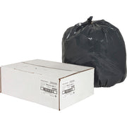 Nature Saver Black Low-density Recycled Can Liners - Small Size - 16 gal Capacity - 33" Length x 24" Width x 0.85 mil (22 Micron) Thickness - Low Density - Black - Plastic - Cleaning Supplies - Recycled - 1 Carton