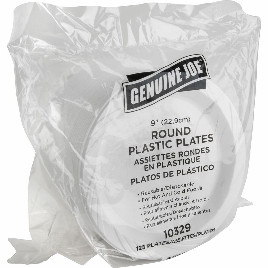 Genuine Joe Heavy-Duty Trash Can Liners - Large Size - 45 gal Capacity - 46" Length x 39" Width x 1.50 mil (38 Micron) Thickness - Low Density - Black - 50/Box - 1 Carton
