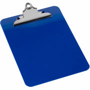 Nature Saver Recycled Plastic Clipboards - 1" Clip Capacity - 8 1/2" x 12" Sheet Size - Heavy Duty - Plastic - Blue - 1 Each