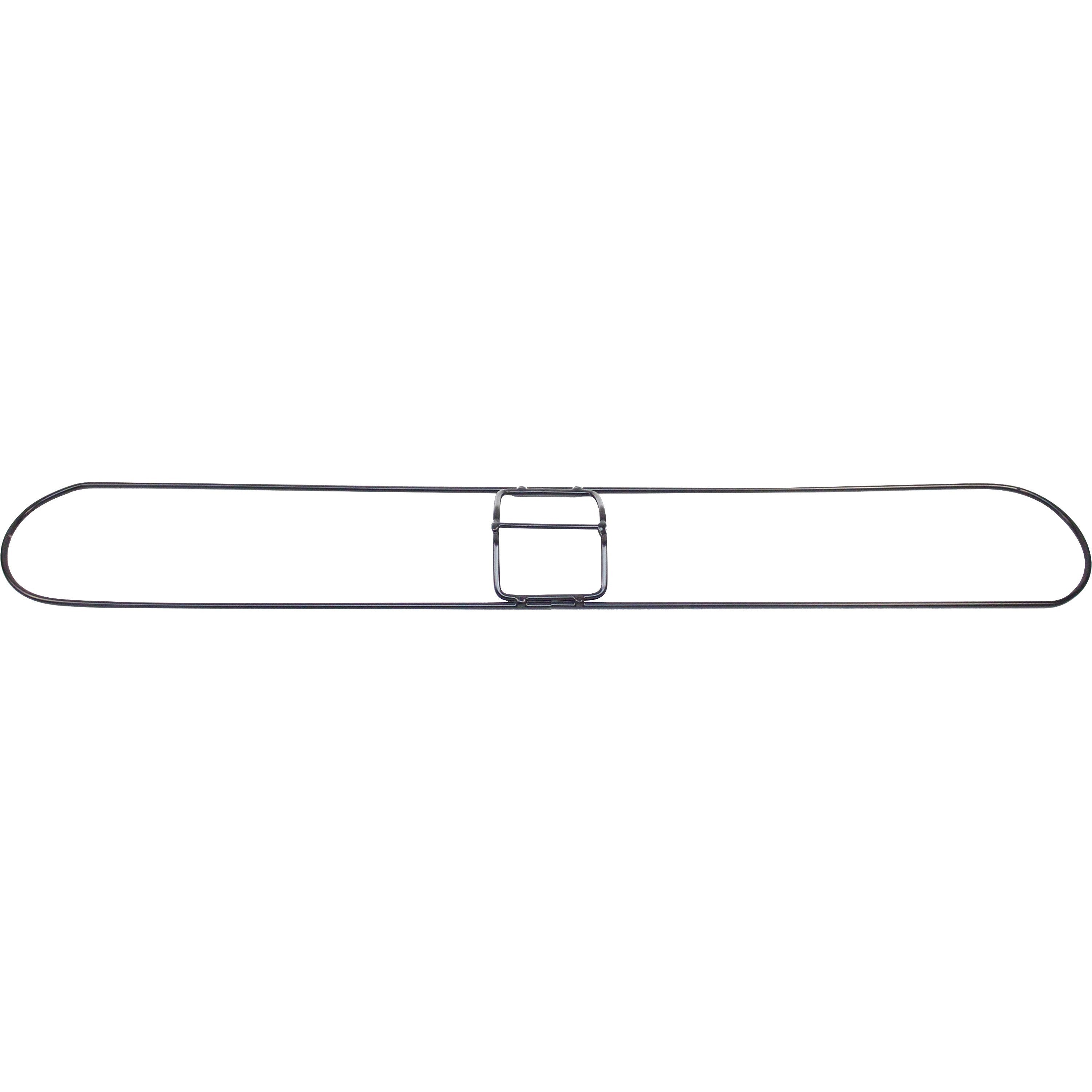 Genuine Joe Clip-On 36" Dust Mop Frame - 360&deg; Swivel, Rust Resistant, Chrome Plated, Reinforced - Chrome - Steel - 1 Each