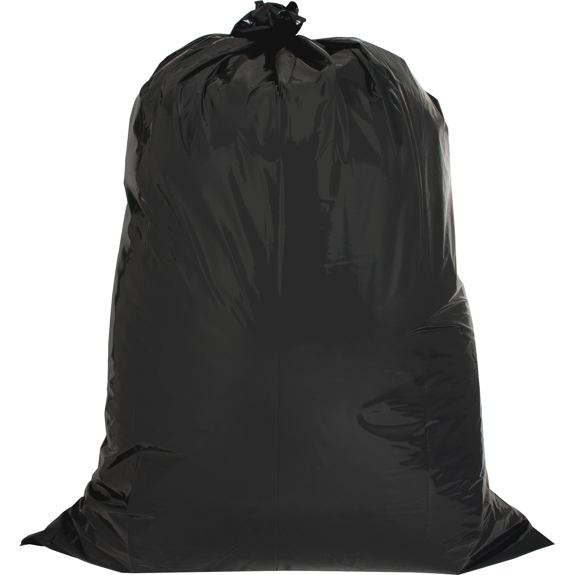 Large Size - 42 gal Capacity - 48" Length x 33" Width x 2.50 mil (63 Micron) Thickness - Low Density - Black - Kitchen - 20/Box - 1 Carton