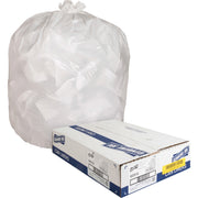 Small Size - 13 gal Capacity - 31" Length x 24" Width x 0.85 mil (22 Micron) Thickness - Low Density - White - Kitchen - Recycled - 150/Box - 1 Carton