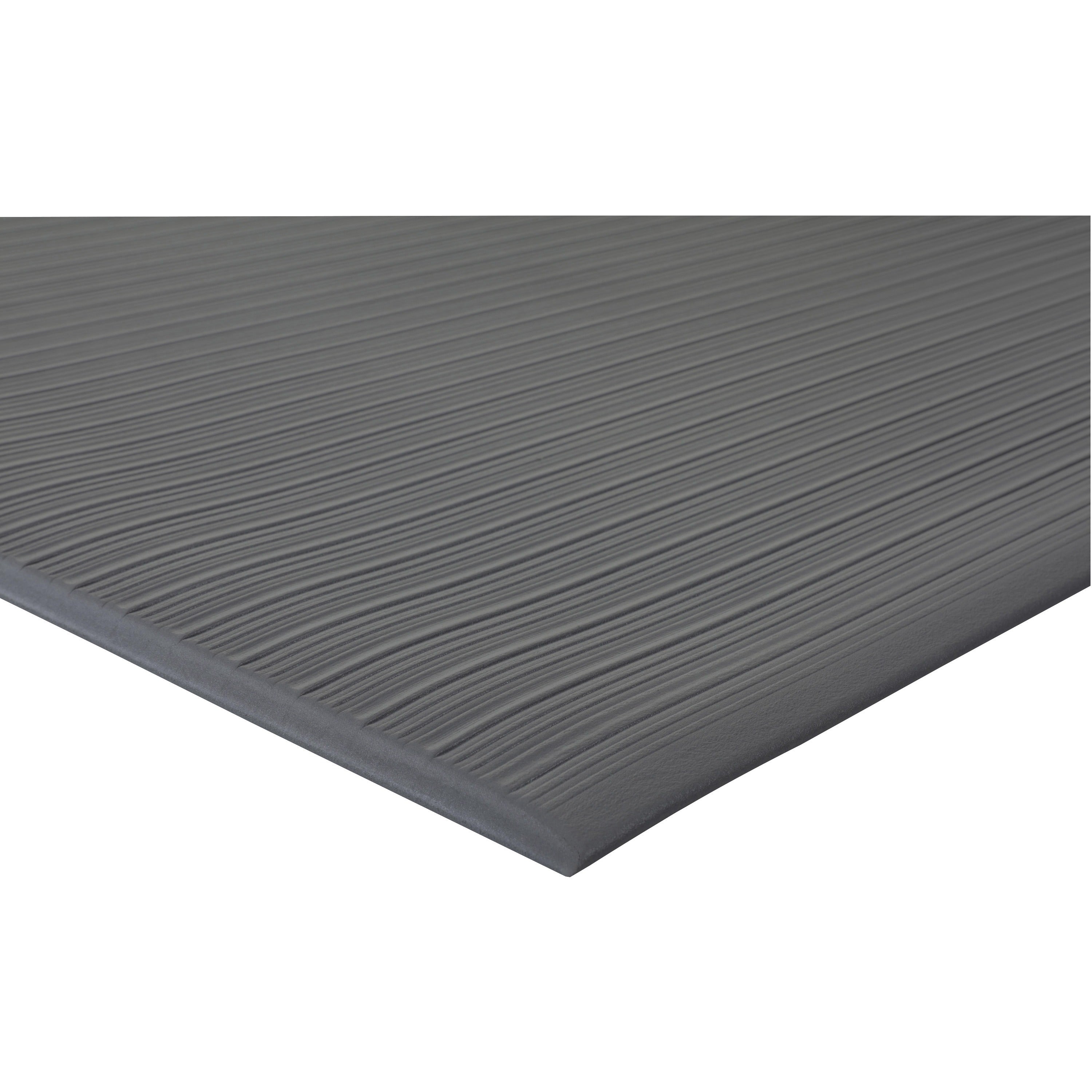 Genuine Joe Air Step Anti-Fatigue Mat - Warehouse - 36" Length x 24" Width x 0.375" Thickness - Vinyl, Vinyl Foam - Black - 1 Each