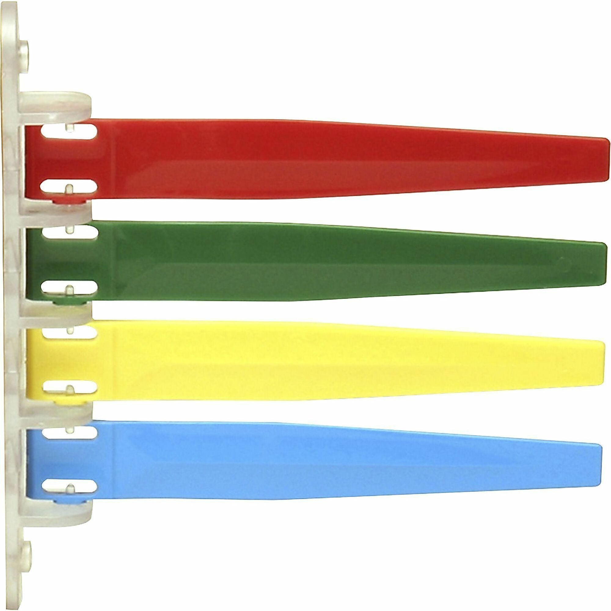IMC-DIP Exam Room Status Signal Flags - 7.8" Length x 7.3" Width - Plastic - Red, Green, Yellow, Blue