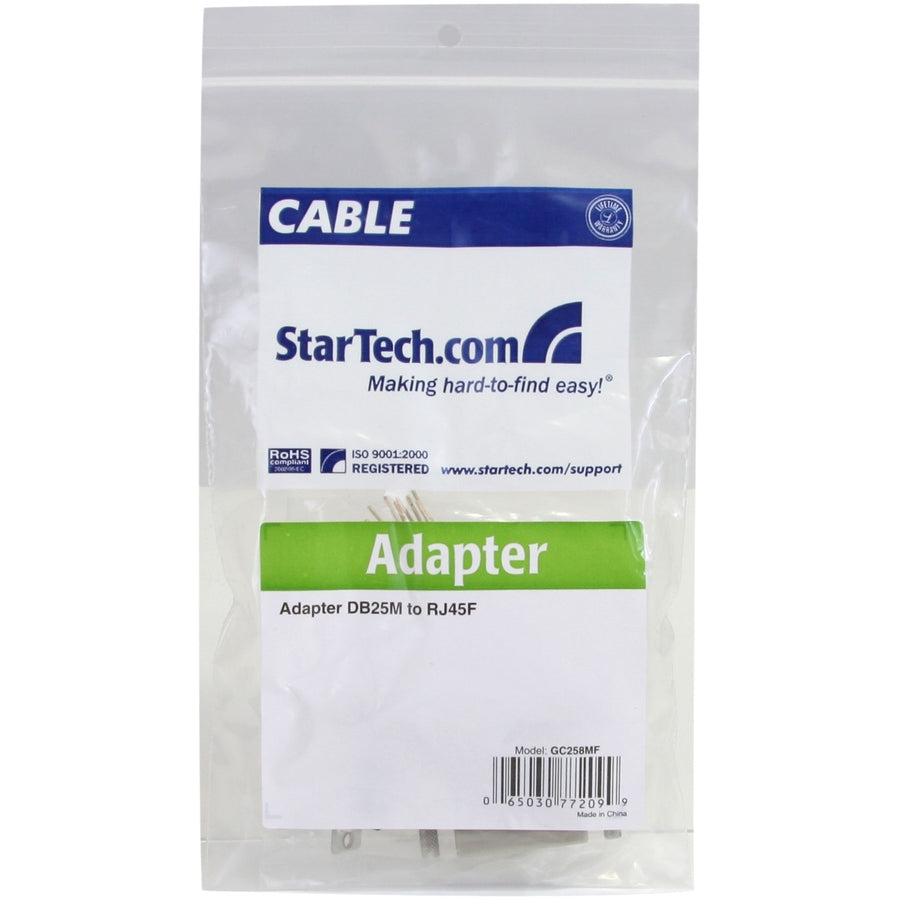 StarTech.com DB25M to RJ45F Adapter