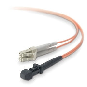 Belkin Fiber Optic Duplex Patch Cable - 16.40 ft Fiber Optic Network Cable - First End: 1 x MT-RJ Network - Male - Second End: 2 x LC - Male - Patch Cable - 62.5/125 &micro;m - Orange - 1 Each