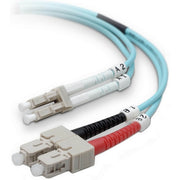 Belkin Fiber Patch Cable 10 Gig Aqua 50/125 LC/SC 2 Meter
