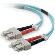 Belkin Fiber Patch Cable 10 Gig Aqua 50/125 SC/SC 5 Meter