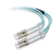 Belkin Fiber Optic Cable; 10GB Aqua Multimode LC/LC Duplex MMF, 50/125