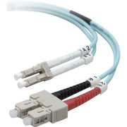 Belkin Fiber Patch Cable 10 Gig Aqua 50/125 LC/SC 5 Meter