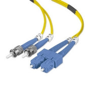 Belkin Fiber Optic Duplex Patch Cable - 16.40 ft Fiber Optic Network Cable for Network Device - First End: 2 x ST Network - Male - Second End: 2 x SC Network - Male - Patch Cable - 8.3/125 &micro;m - Yellow - 1 Each