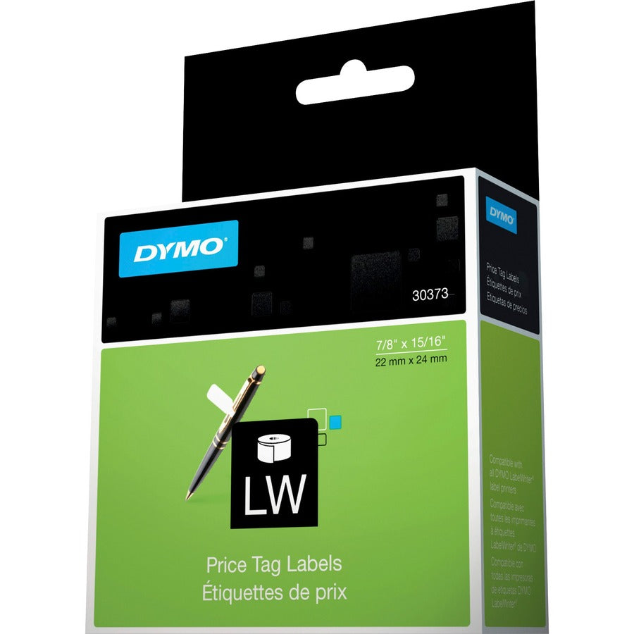 7/8" Width x 2" Length - Permanent Adhesive - Direct Thermal - White - 400 / Roll