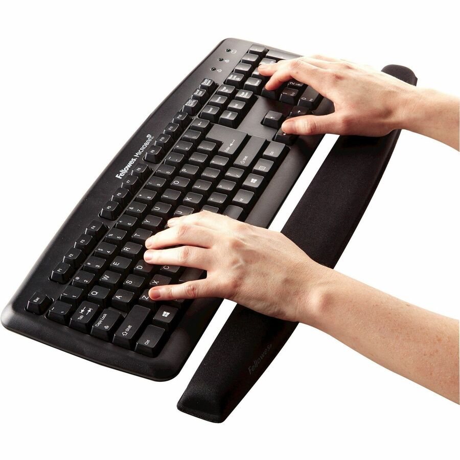 0.94" Height x 19.31" Width x 2.31" Depth - Black - Memory Foam - Wear Resistant, Tear Resistant, Skid Proof - 1 Each