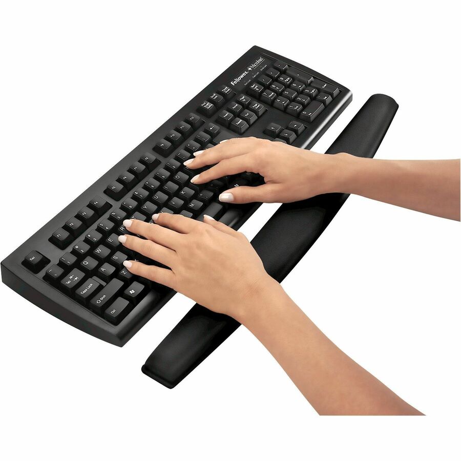 0.94" Height x 19.31" Width x 2.31" Depth - Black - Memory Foam - Wear Resistant, Tear Resistant, Skid Proof - 1 Each