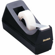Holds Total 1 Tape(s) - 1" Core - Plastic - Black - 1 Each