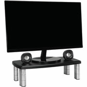 Up to 17" Screen Support - 40 lb Load Capacity - 6" Height x 18.50" Width x 10" Depth - Black