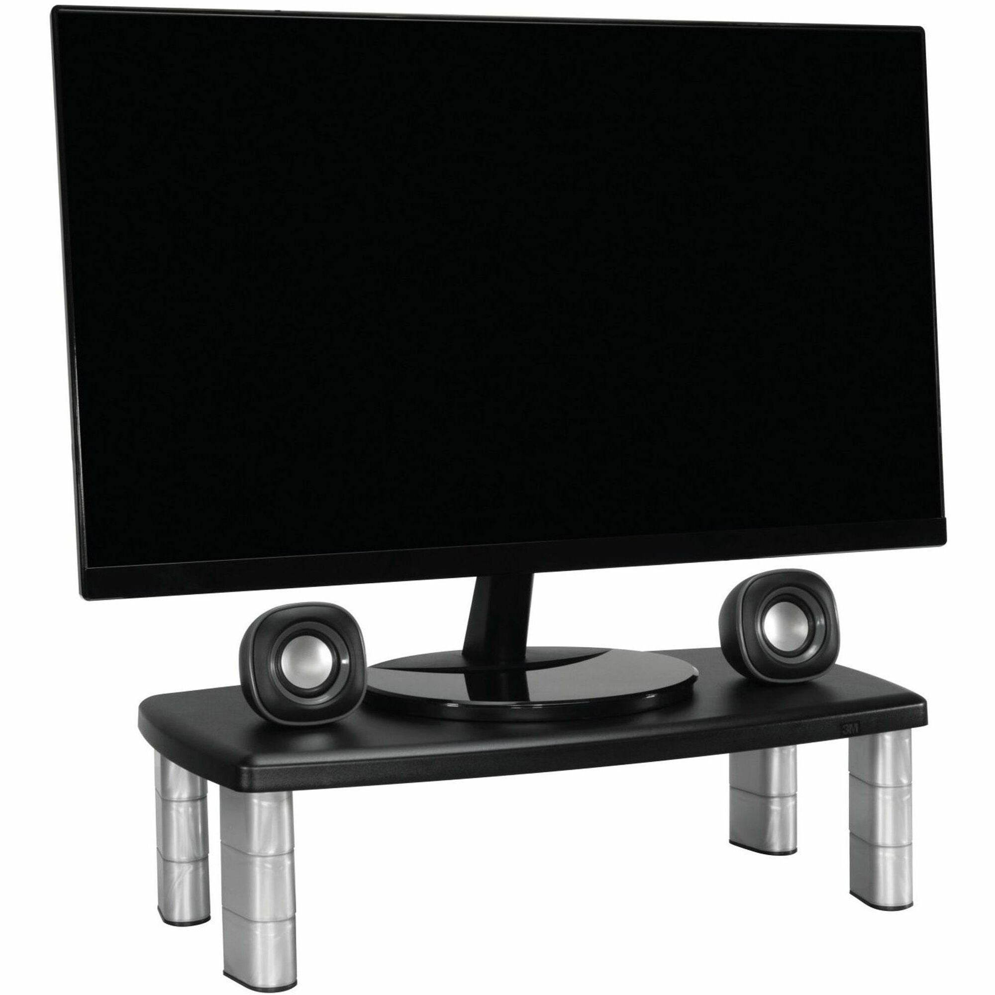 Up to 17" Screen Support - 40 lb Load Capacity - 6" Height x 18.50" Width x 10" Depth - Black