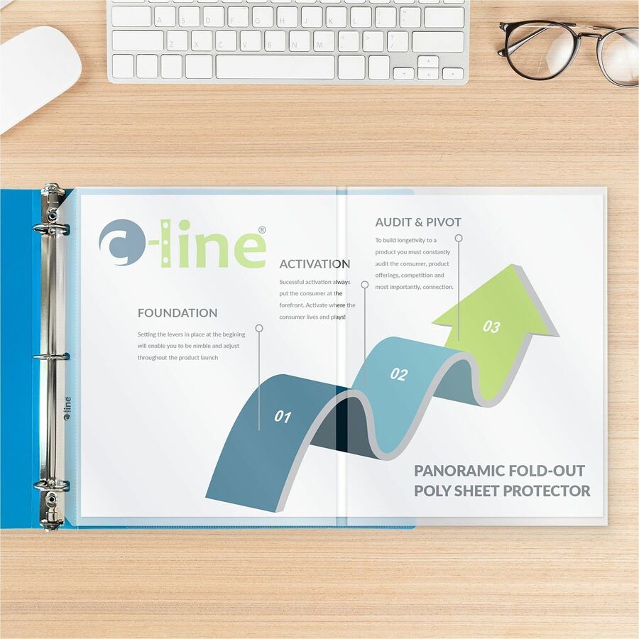 For 11" x 17" , Letter 8 1/2" x 11" Sheet - Clear - Polypropylene - 25 / Box