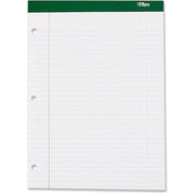 Stapled/Glued - 0.34" Ruled - 16 lb Basis Weight - Letter - 8 1/2" x 11 3/4" Sheet Size - White Paper - Perforated - 1 / Pad