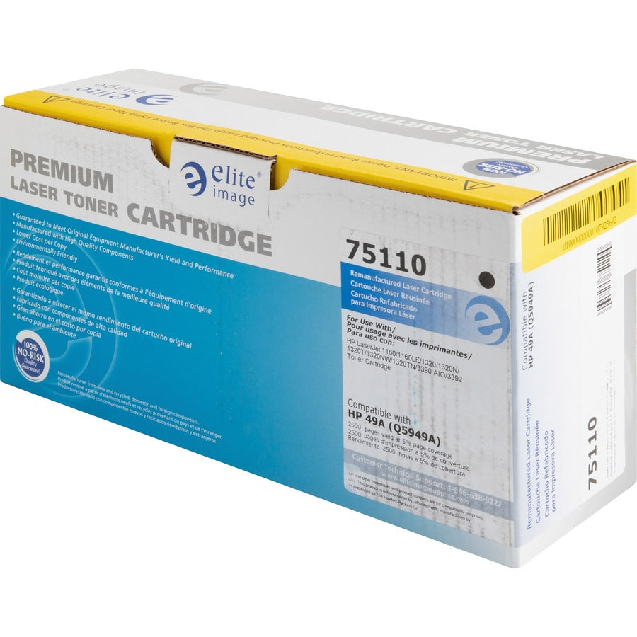 Elite Image Remanufactured Laser Toner Cartridge 49A (Q5949A) - Black - 1 Each - 2500 Pages