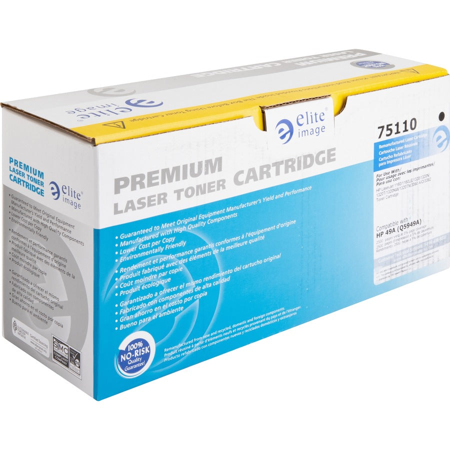 Elite Image Remanufactured Laser Toner Cartridge 49A (Q5949A) - Black - 1 Each - 2500 Pages