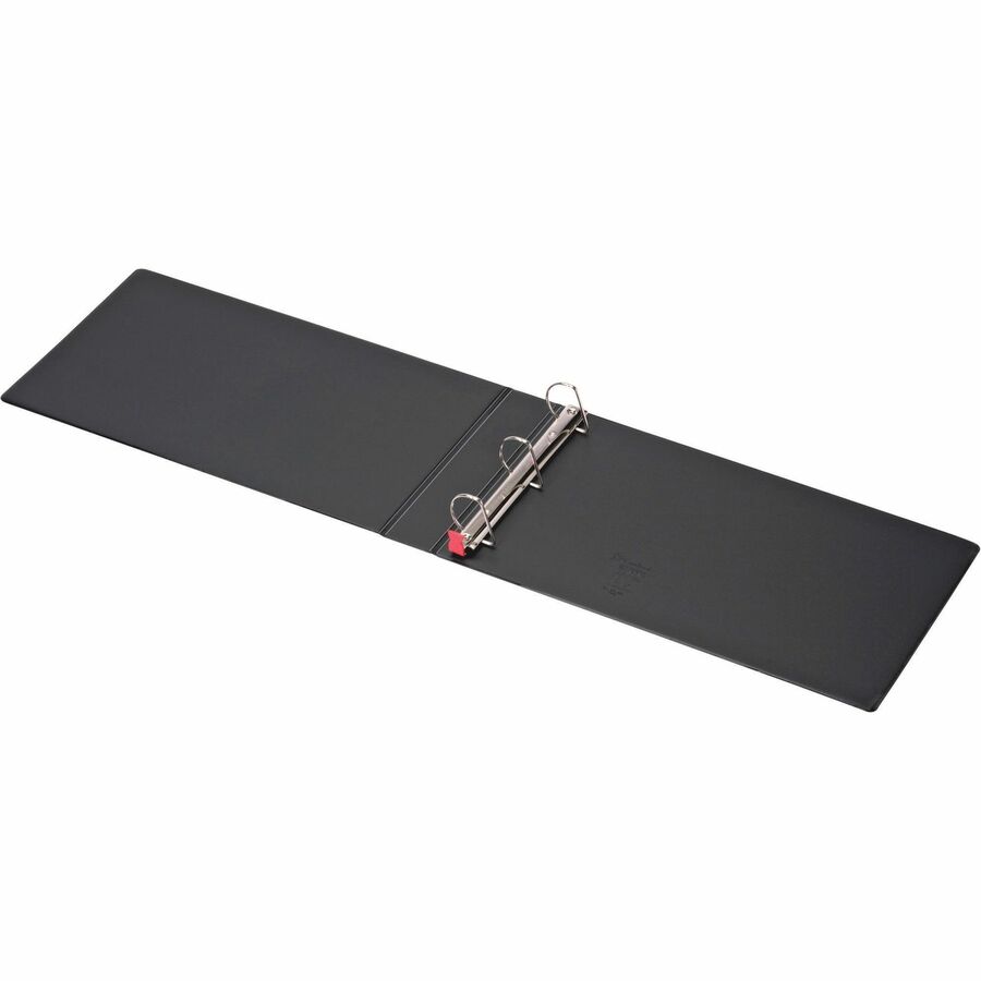 Cardinal Premier EasyOpen Locking Slant-D Tabloid Binder, 2" Capacity, 11" x 17" Sheet Size, 525 Sheet Capacity, 1 1/2" Spine, 3 D-Rings, Inside Pockets, Black, Vinyl, Recycled, 1 Each
