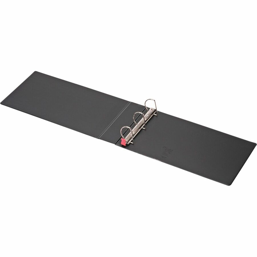 Cardinal Premier EasyOpen Locking Slant-D Tabloid Binder, 3" Capacity, 11" x 17" Sheets, 675 Sheet Capacity, 1 1/2" Spine, 3 D-Rings, Inside Pockets, Vinyl, Black, Recycled, 1 Each