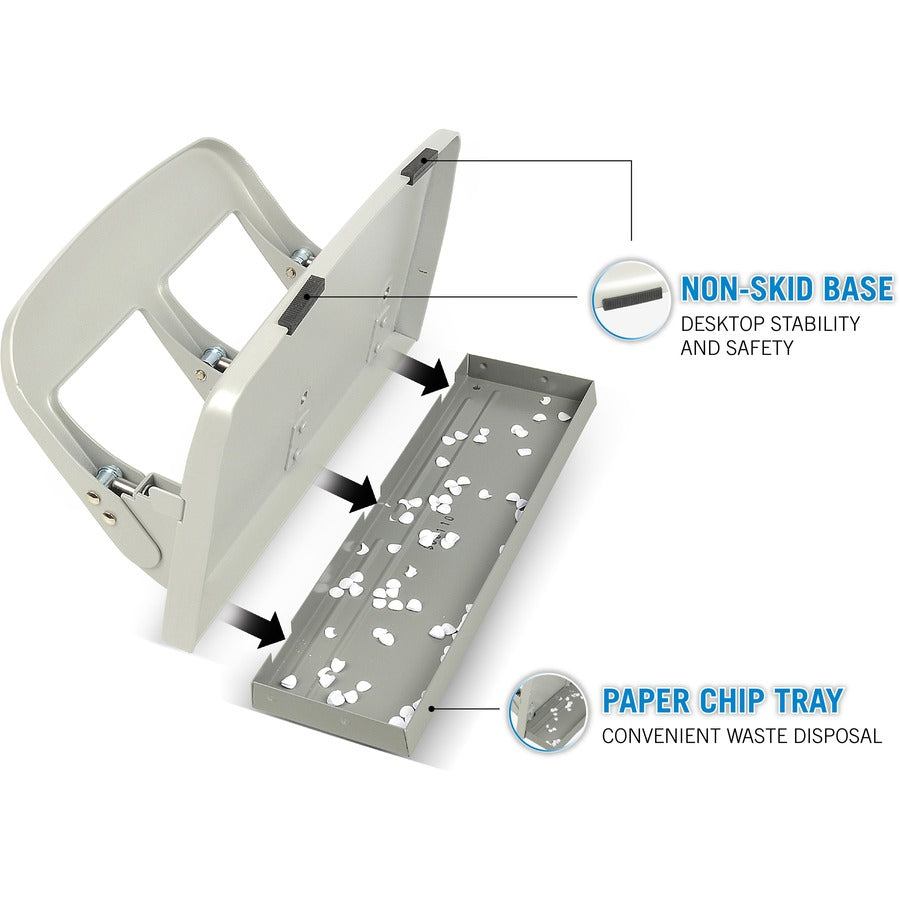 CARL Heavy-duty 3-Hole Punch with Tray