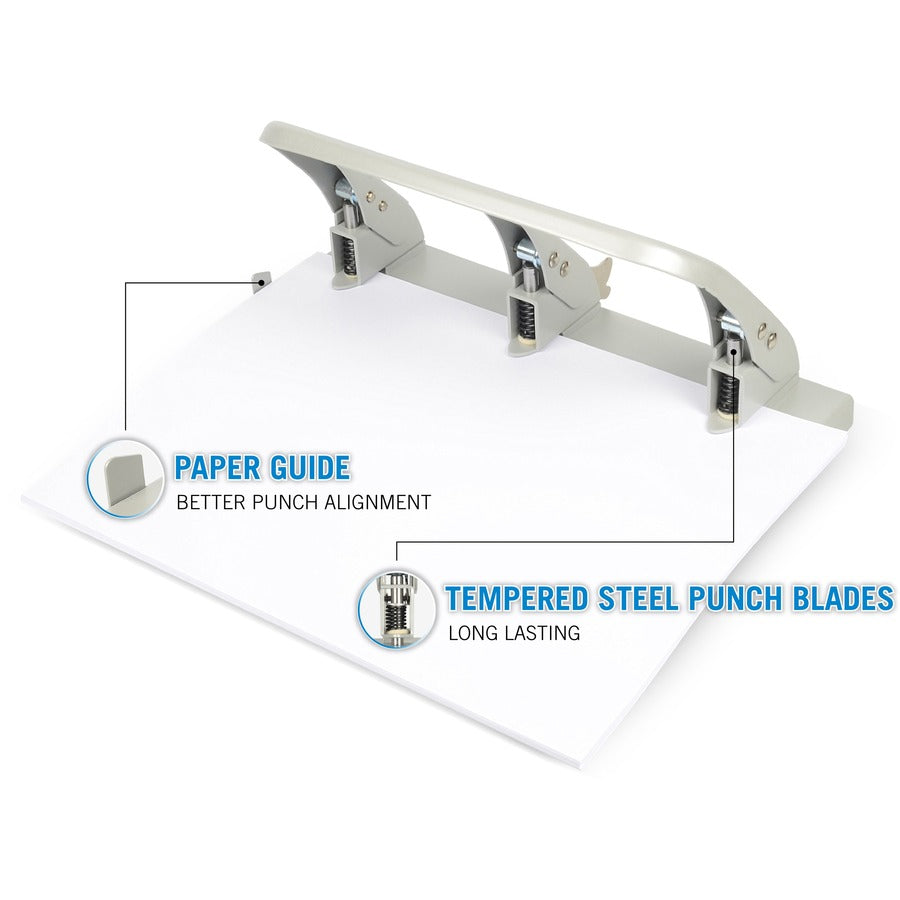 CARL Heavy-duty 3-Hole Punch with Tray