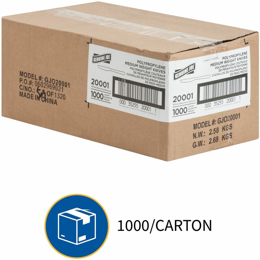 Polypropylene - White - 1000 / Carton