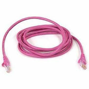 Belkin RJ45 Category 6 Snagless Patch Cable - 6 ft Category 6 Network Cable - First End: 1 x RJ-45 - Male - Second End: 1 x RJ-45 - Male - Patch Cable - Pink - 1 Each