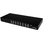 StarTech.com 16 Port 1U Rackmount USB PS/2 KVM Switch