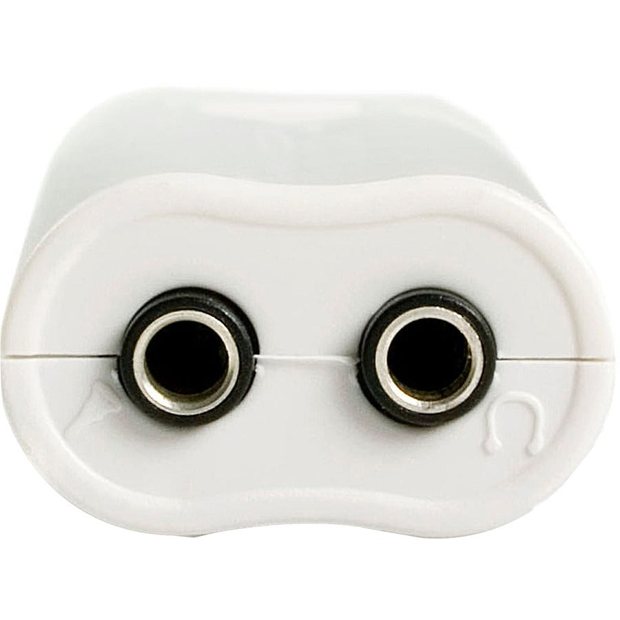 StarTech.com USB 2.0 to External Stereo Audio Adapter - 1 x Type A USB 2.0 USB Male - 1 x Mini-phone Audio In Female, 1 x Mini-phone Audio Out Female - White - 1 Each - TAA Compliant