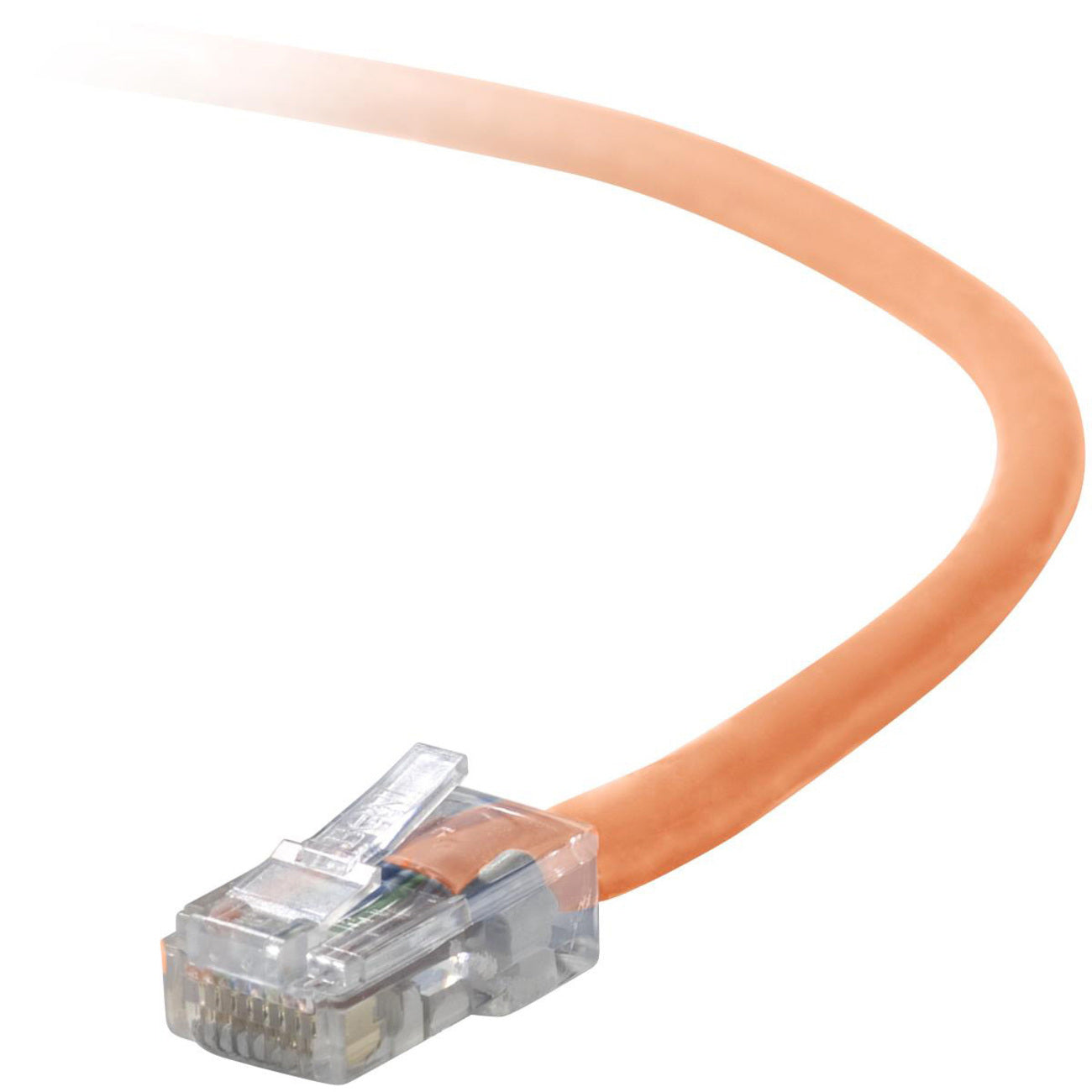 Belkin RJ45 Category 5e Snagless Patch Cable - 20 ft Category 5e Network Cable - First End: 1 x RJ-45 - Male - Second End: 1 x RJ-45 - Male - Patch Cable - Orange - 1 Each