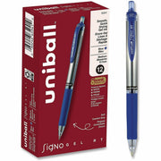 uniball™ SigNo RT Gel Ink Pens - 0.7 mm Medium Pen Point - Refillable - Retractable - Blue Ink - Gel-based - Document - 1 Each