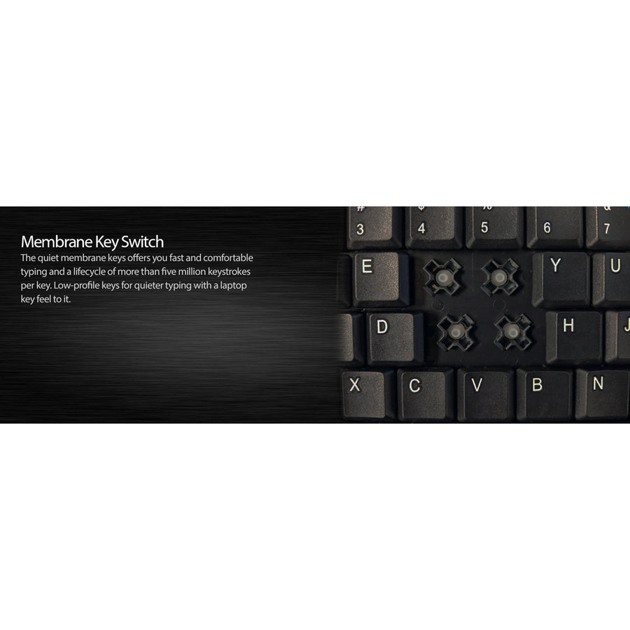 Adesso Mini Touchpad Keyboard (Black, USB)