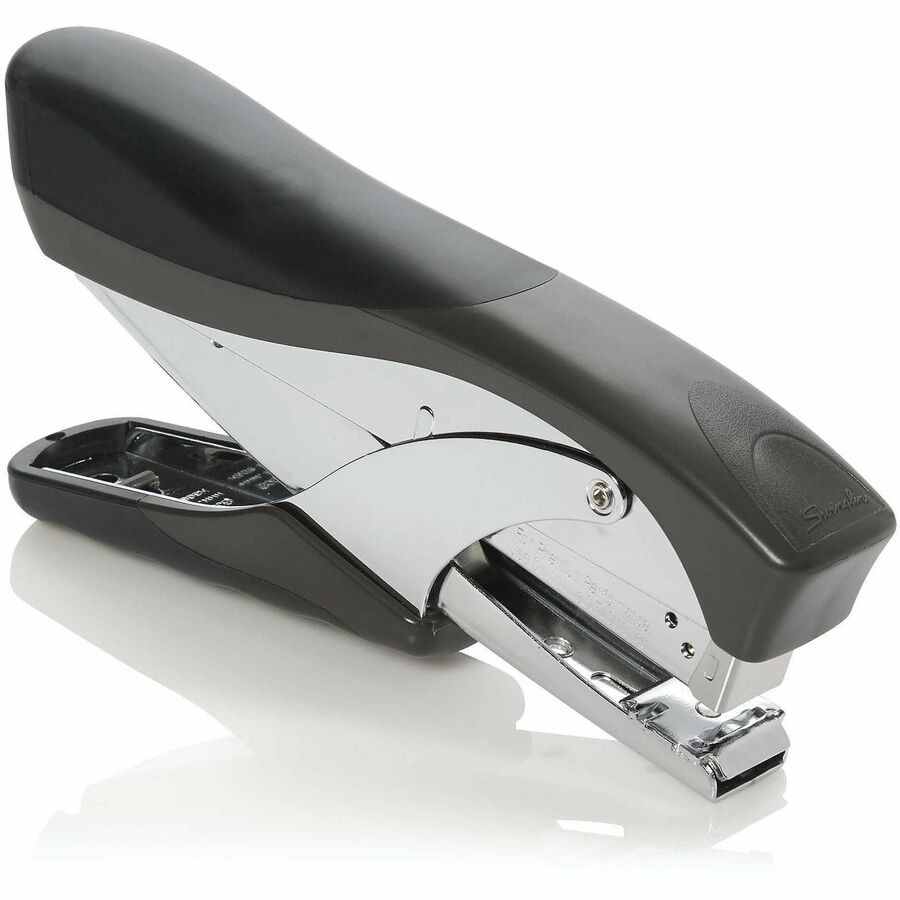 Staples Upto 20 Sheet of 20lb Paper - Holds Upto 210 Staple - Full Strip - Staple Size: 0.25" - Top Loading - Black - Metal - 1 Each