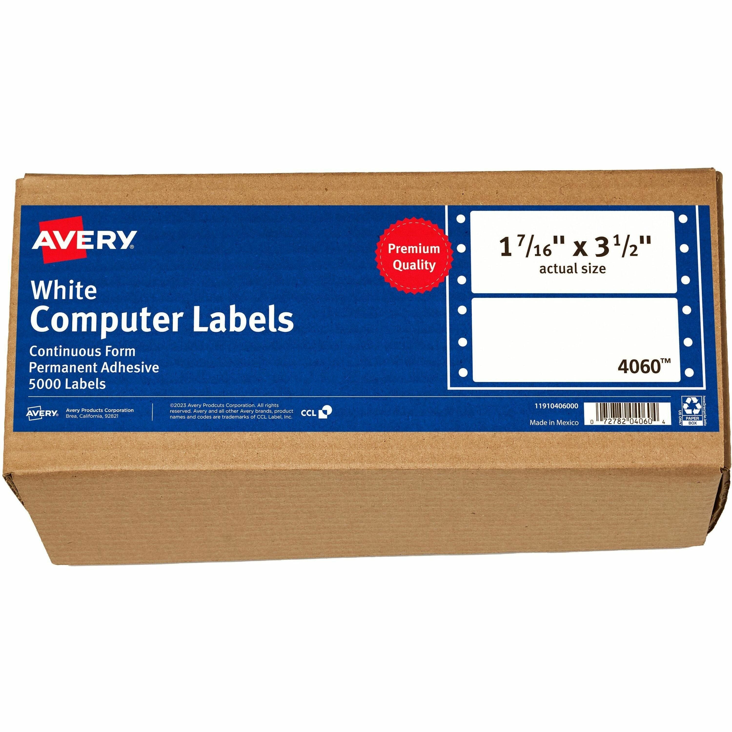 Avery&reg; Pin Feed Label