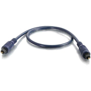 C2G Velocity Optical Digital Cable - 6.56 ft Fiber Optic Data Transfer Cable - First End: 1 - Second End: 1 x Toslink Digital Audio - Blue - 1 Each