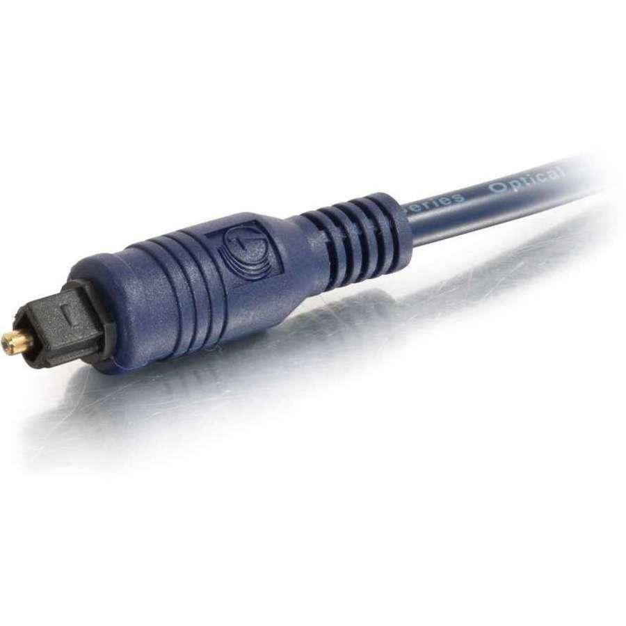 C2G Velocity Optical Digital Cable - 6.56 ft Fiber Optic Data Transfer Cable - First End: 1 - Second End: 1 x Toslink Digital Audio - Blue - 1 Each