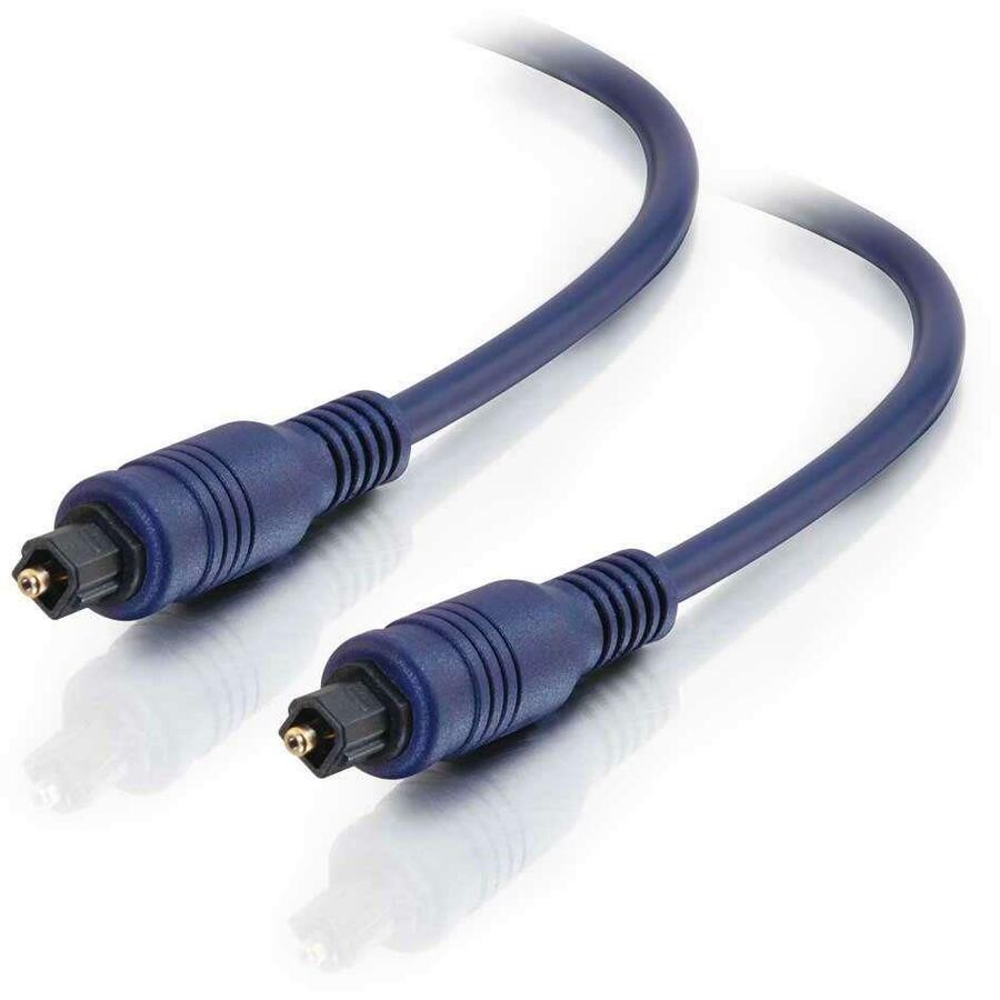 C2G Velocity Optical Digital Cable - 6.56 ft Fiber Optic Data Transfer Cable - First End: 1 - Second End: 1 x Toslink Digital Audio - Blue - 1 Each