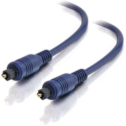 C2G Velocity Optical Digital Cable - 3.30 ft Fiber Optic Data Transfer Cable - First End: 1 x Toslink Digital Audio - Male - Second End: 1 x Toslink Digital Audio - Male - Blue - 1 Each
