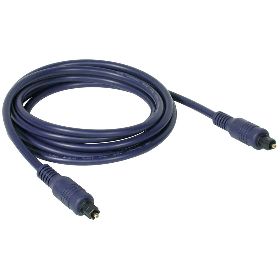 C2G Velocity Optical Digital Cable - 3.30 ft Fiber Optic Data Transfer Cable - First End: 1 x Toslink Digital Audio - Male - Second End: 1 x Toslink Digital Audio - Male - Blue - 1 Each