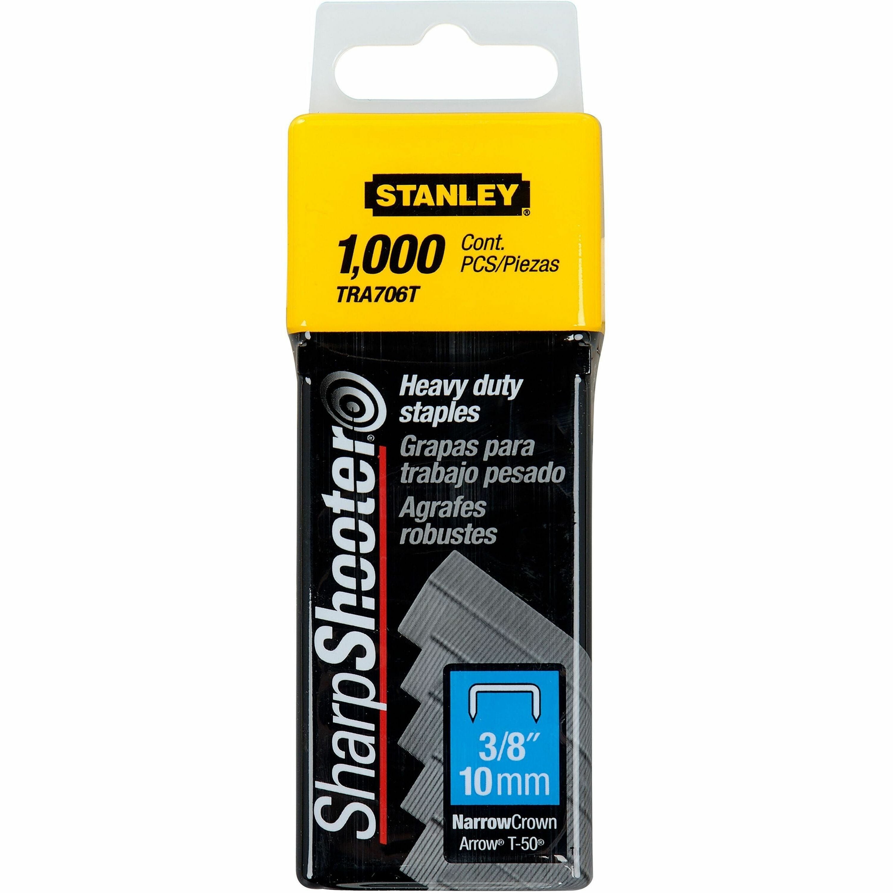 Heavy Duty - 3/8" Leg - 3/8" Crown - Steel Gray - 84 Per Strip - 1000 / Box