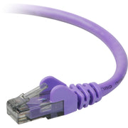 Belkin RJ45 Category 6 Snagless Patch Cable - 50 ft Category 6 Network Cable - First End: 1 x RJ-45 - Male - Second End: 1 x RJ-45 - Male - Patch Cable - Purple - 1 Each