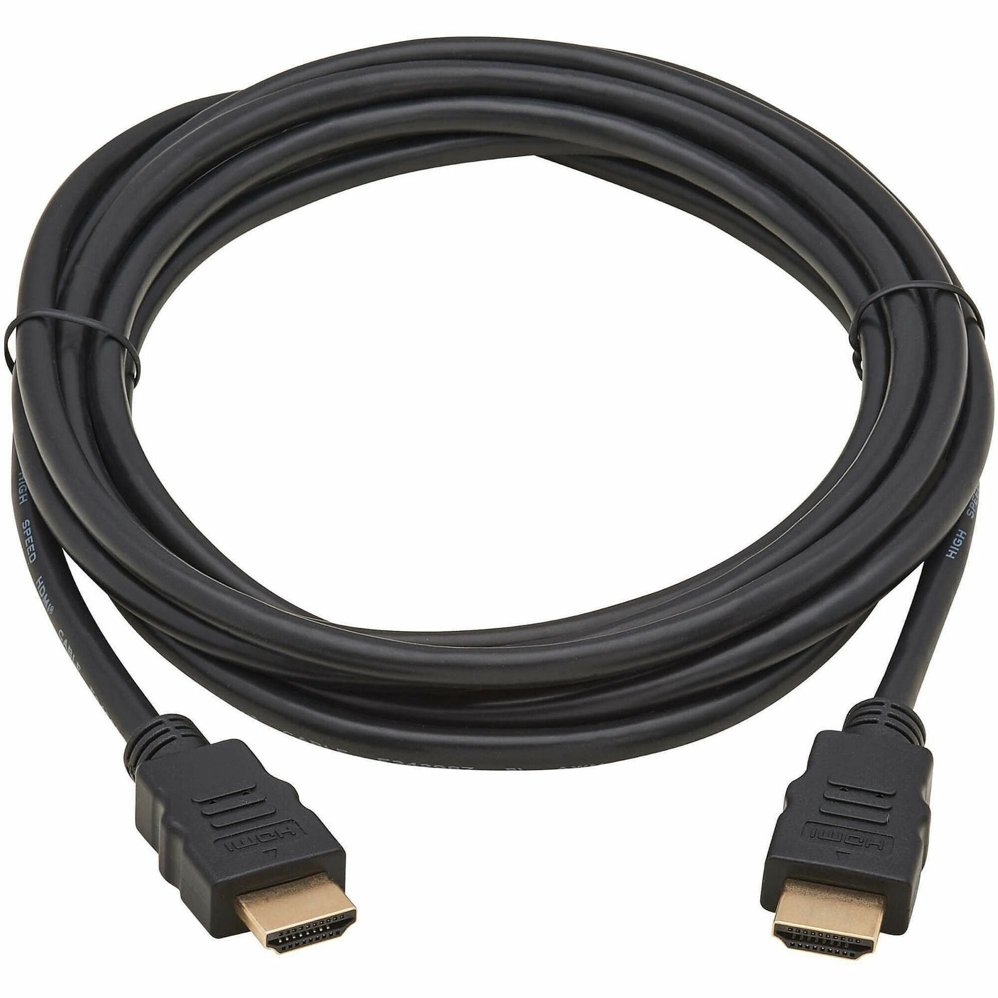 50 ft HDMI Video Cable - First End: 1 x 19-pin HDMI Type A Digital Audio/Video - Male - Second End: 1 x 19-pin HDMI Type A Digital Audio/Video - Male - Black